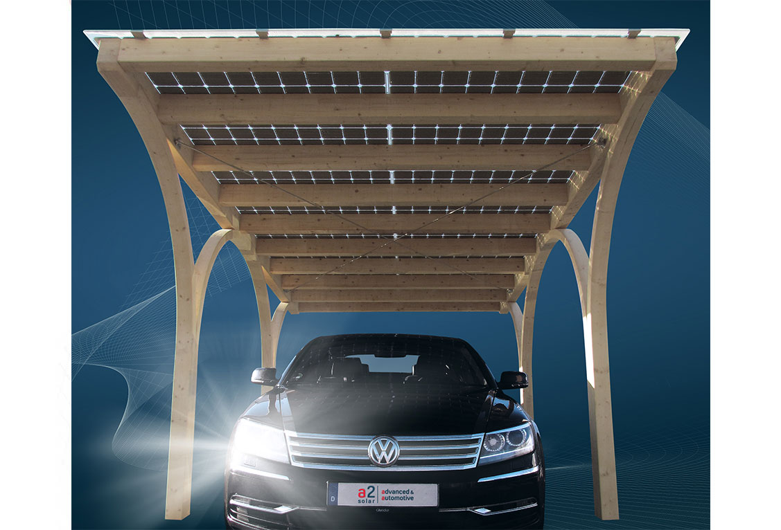 Solar Carport von Stahlzart. Modern Design (2+ E Autos)