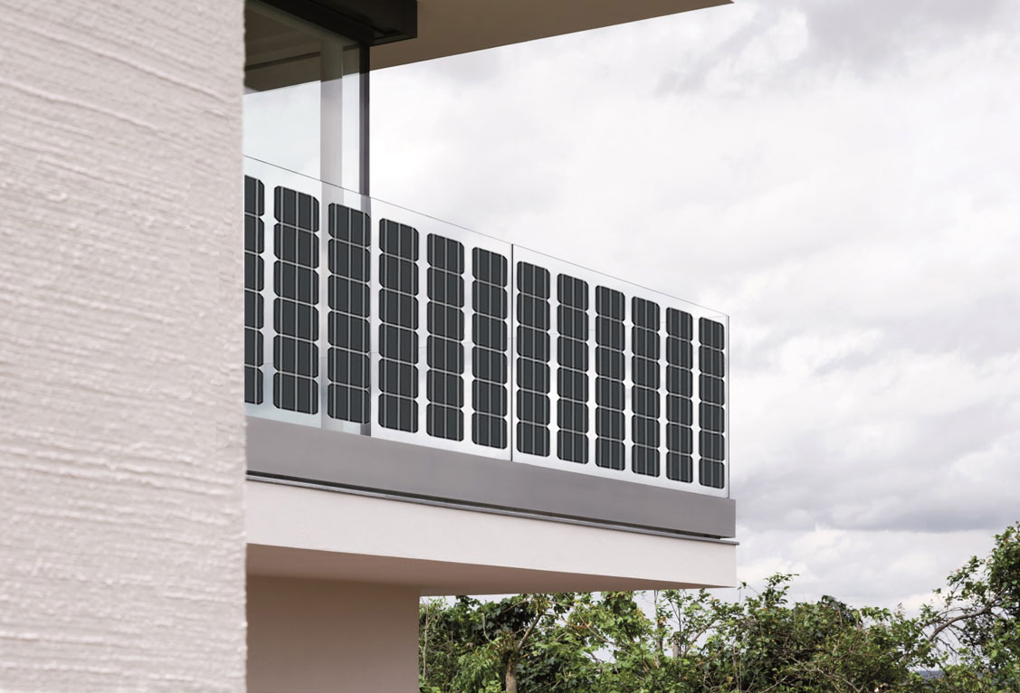 Solarpanel Balkon